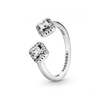 Square Sparkle Open Ring