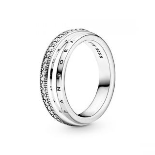 Triple Band Pave Ring