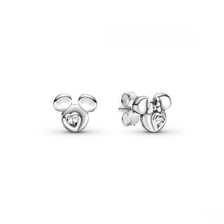 Disney, Mickey Mouse & Minnie Mouse Silhouette Stud Earrings