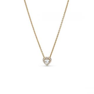 Elevated Heart Necklace - 14k