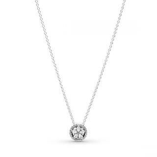 Sparkling Snowflake Collier Necklace