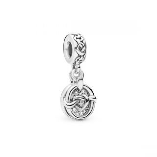 Knotted Heart Dangle Charm
