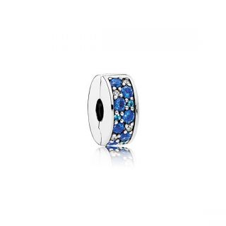 Mosaic Shining Elegance Blue Silicone Grip Clip