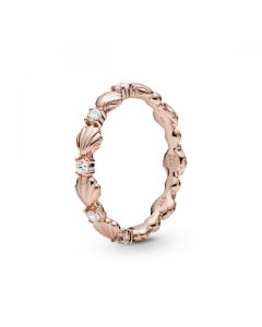 Sparkling Seashell Band Ring - Pandora Rose™