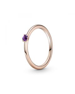 Purple Solitaire Ring - Pandora Rose™