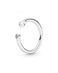 Polished Heart Open Ring