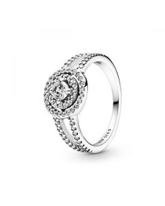 Sparkling Double Halo Ring