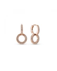 Sparkling Double Hoop Earrings - Pandora Rose™