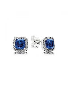 Timeless Elegance Stud Earrings - Blue