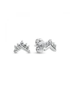 Tiara Wishbone Stud Earrings