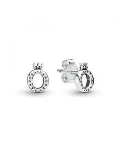 Polished Crown O Stud Earrings