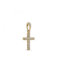 Sparkling Cross Pendant - 14k