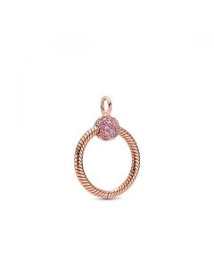 Small Pave O Pendant - Pandora Rose™