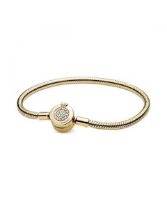 Sparkling Crown O Snake Chain Bracelet - Pandora Shine™