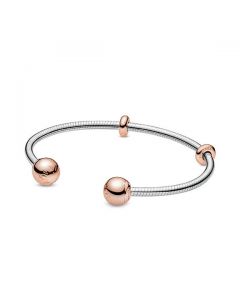 Snake Chain Style Open Bangle Bracelet - Pandora Rose™