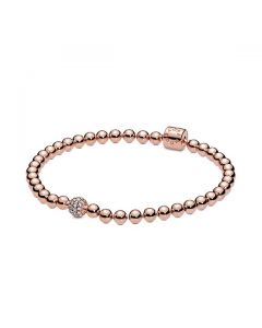 Beads & Pave Bracelet - Pandora Rose™