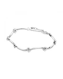 Sparkling Daisy Flower Bracelet