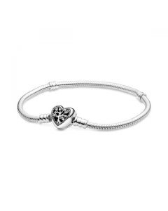 Family Tree Heart Clasp Bracelet