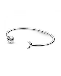 Moon & Stars Open Bangle - 19cm