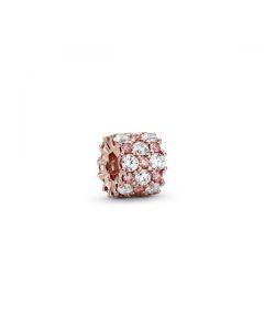 Pink & Clear Sparkle Charm - PANDORA Rose™