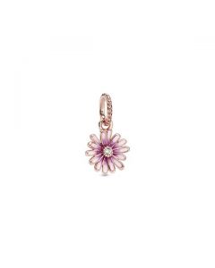 Pink Daisy Flower Dangle Charm - Pandora Rose™