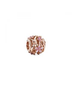 Openwork Pink Daisy Flower Charm - Pandora Rose™