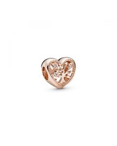 Openwork Family Tree Heart Charm - PANDORA Rose™