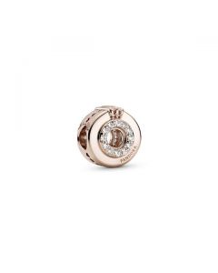 Open Center Pave Crown O Charm - Pandora Rose™