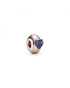 Blue Heart Solitaire Clip - Pandora Rose™