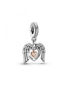 Angel Wings & Heart Dangle Charm - 2021 Pandora Club Charm - Pandora Rose™