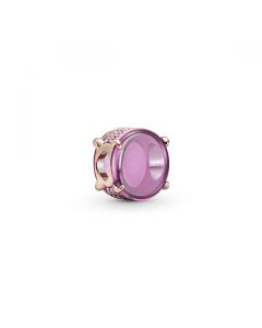 Pink Oval Cabochon Charm - Pandora Rose™