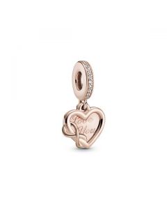 Love You Infinity Heart Dangle Charm - Pandora Rose™