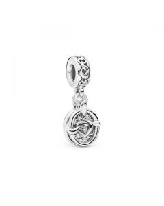 Knotted Heart Dangle Charm