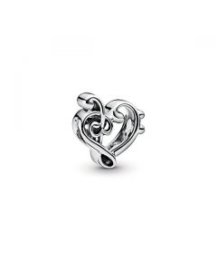 Heart Treble Clef Charm * 