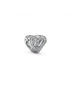 Sparkling Freehand Heart Charm