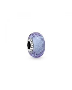 Wavy Lavender Murano Glass Charm