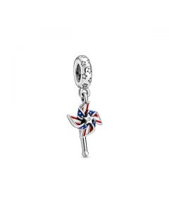 American Pinwheel Dangle Charm