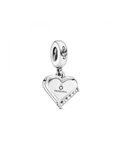 Grand Piano Heart Dangle Charm