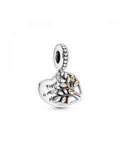 Family Tree Heart Dangle Charm