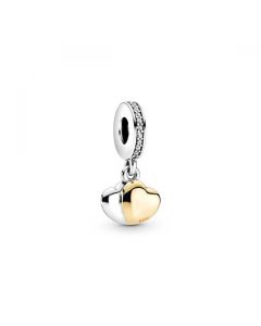 Double Heart Dangle Charm