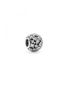 Sparkling Round Openwork Charm