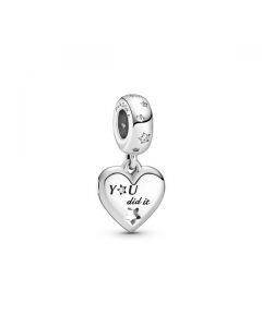 Congratulations Heart & Stars Dangle Charm