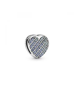 Pandora Reflexions™ Blue Pave Heart Clip