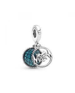 Glitter Globe Mom Dangle Charm